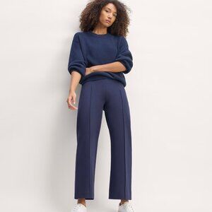 EVERLANE The Dream Trouser NWT Navy XS Organic Cotton